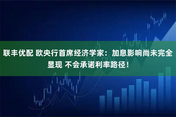 联丰优配 欧央行首席经济学家：加息影响尚未完全显现 不会承诺利率路径！