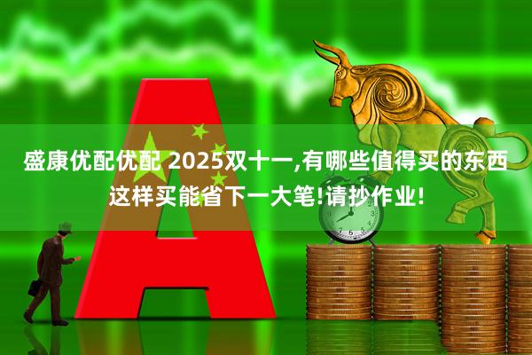 盛康优配优配 2025双十一,有哪些值得买的东西这样买能省下一大笔!请抄作业!